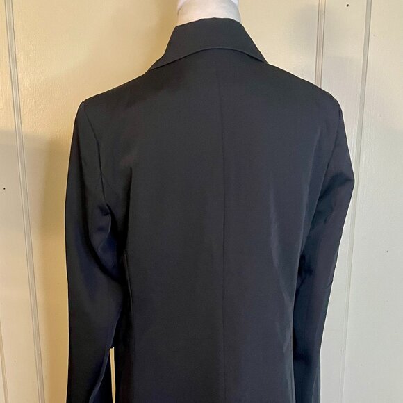 Le Redoute Double Breasted Black Blazer with pleated skirt fringe_Designed in Fr - Picture 4 of 8